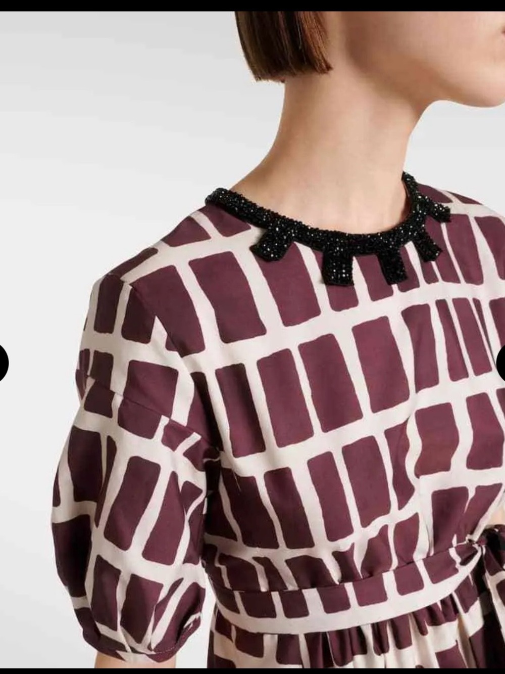Max Mara-'S Max Mara Printed cotton poplin midi dress 8 NWT